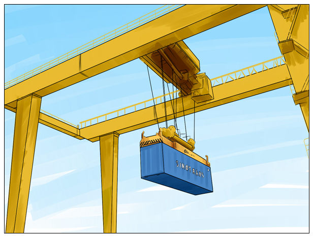 遼寧大連有40.5噸26米跨度集裝箱門式起重機銷售